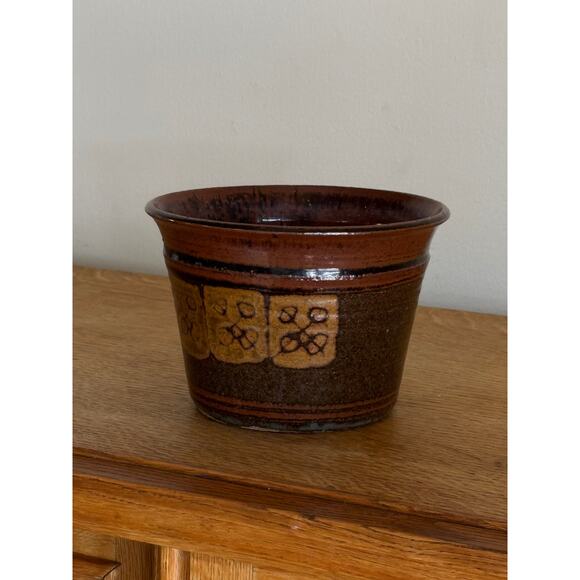 Mid Century Glazed Bowl - Picture 2 of 3